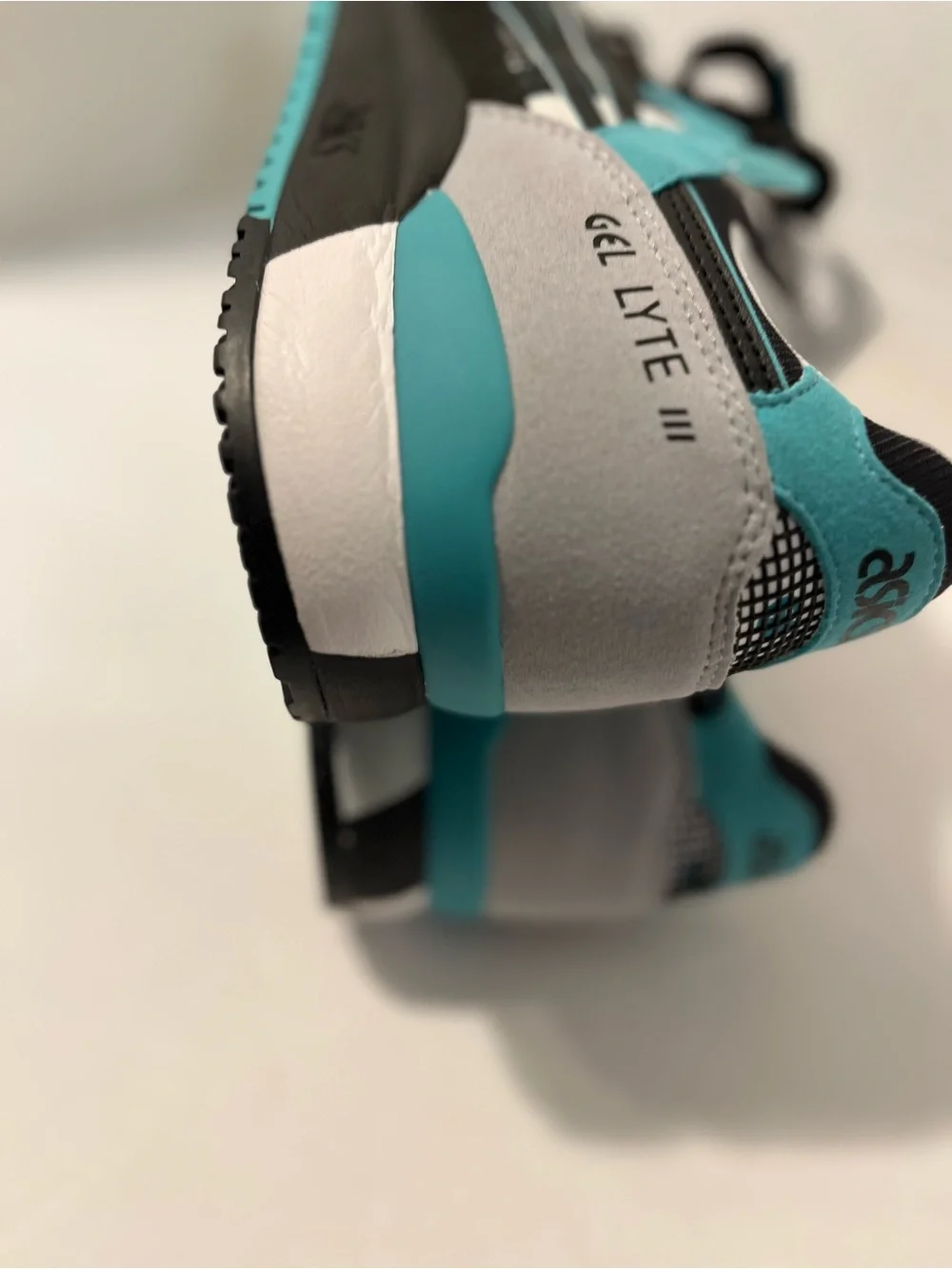 Asics Black White Teal Men's Sneakers